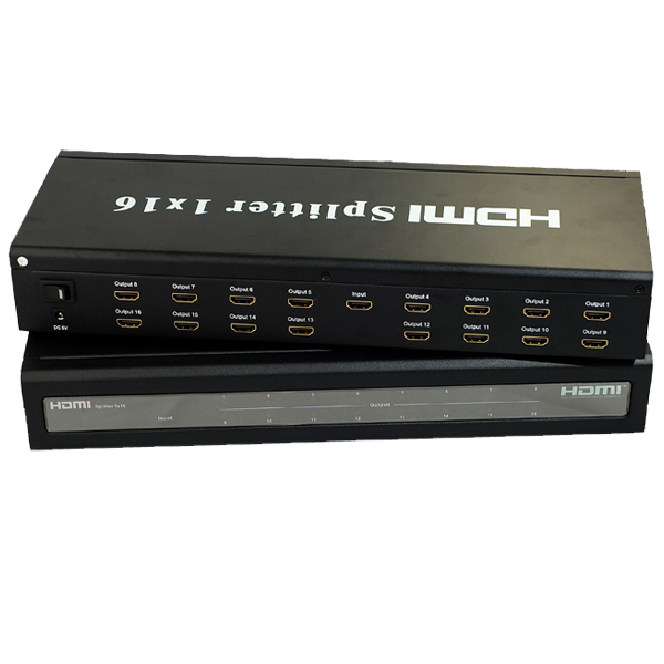 M-TECH 1x16 Port HDMI Splitter 3D Support