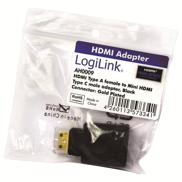 HDMI Type A Dişi - Mini HDMI Type C Erkek Adaptör