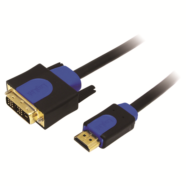 Çift Yönlü HDMI - DVI Kablo, Erkek - Erkek, 5.0m