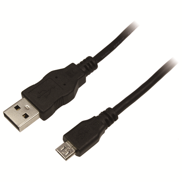 USB 2.0 Type A to Type Micro B Bağlantı Kablosu, 1.8m