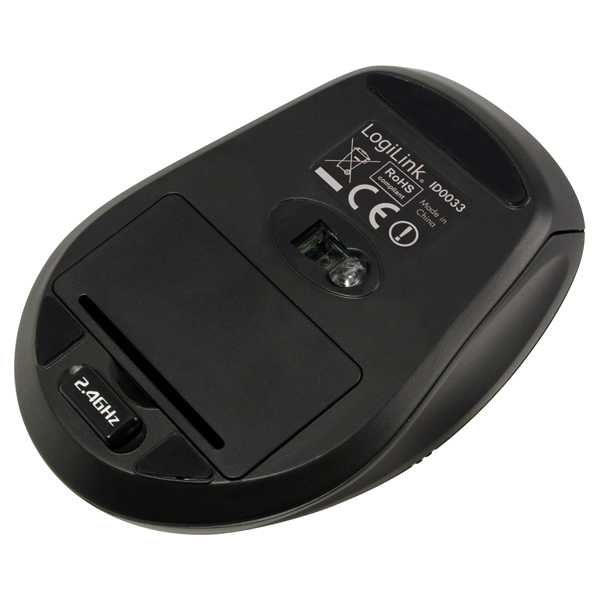 2.4GHz Kablosuz Optik Mouse, Siyah