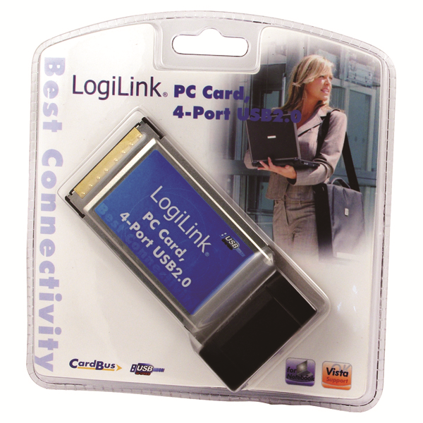 4 Port USB2.0 PC Card (PCMCIA)