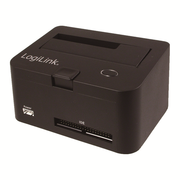 USB2.0 SATA + IDE HDD Docking Station, Siyah