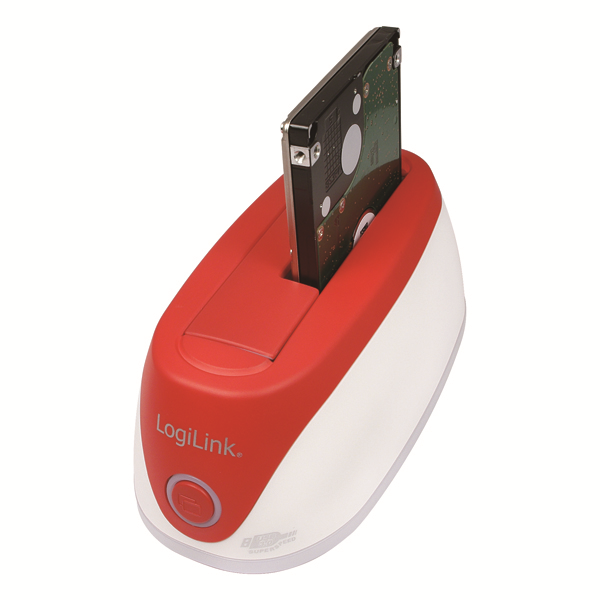 USB3.0 Super Speed SATA HDD Docking Station, Kırmızı - Beyaz