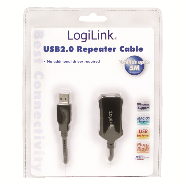 USB2.0 Repeater Kablo, 5.0m