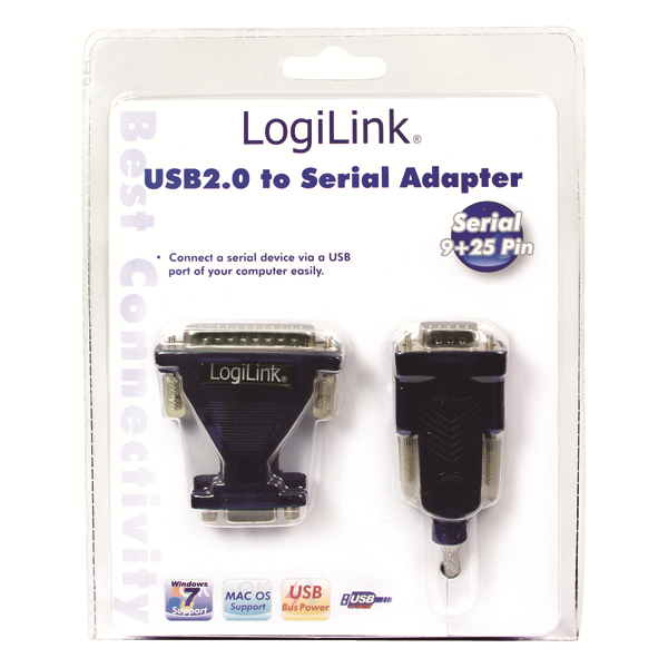 USB2.0 - Seri Dönüştürücü Adaptör, 9+25 Pin