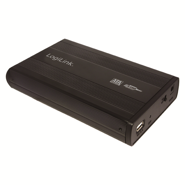 3.5" USB2.0 SATA HDD Kutusu, Siyah