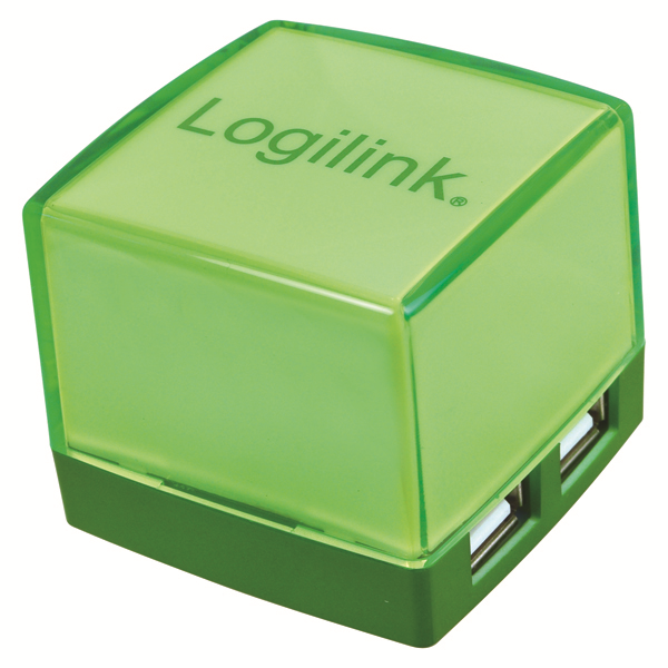 Cube Serisi 4 Port USB 2.0 Hub, Yeşil
