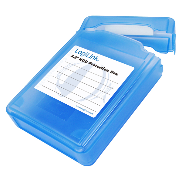 Tek Disk için 3.5" HDD Koruma Kutusu, Mavi