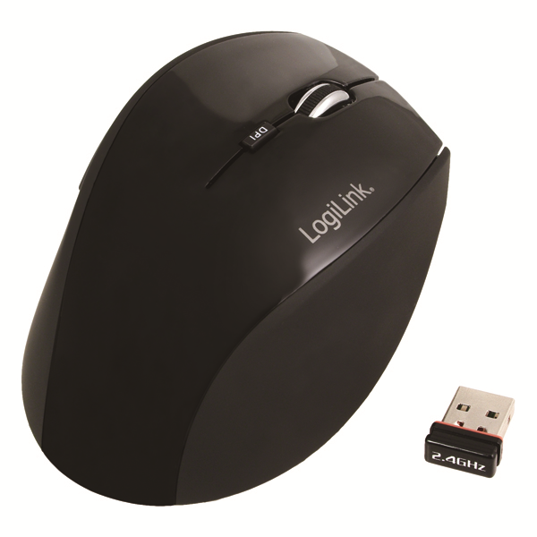 2.4G Kablosuz Optik Mouse, Siyah