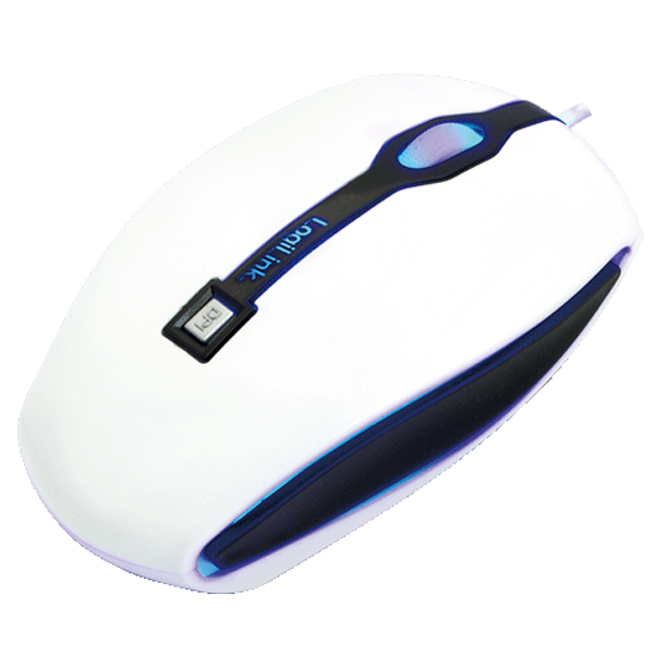 Karizma USB Optik Mouse, Ayarlanabilir DPI, Beyaz