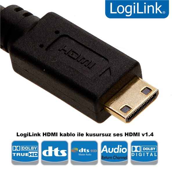 HDMI to Mini HDMI Kablo v1.4, 1.0m