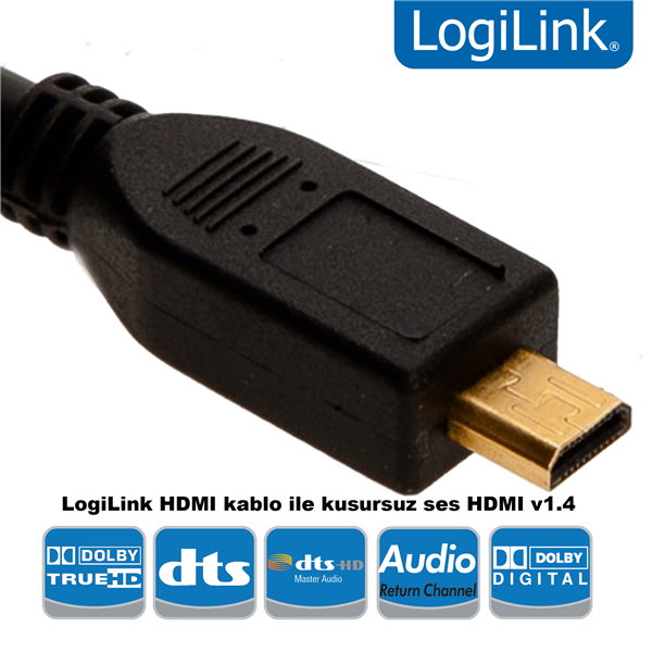 HDMI to Micro HDMI Kablo V1.4, 1.0m