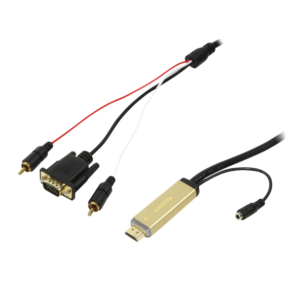 HDMI - VGA ve Ses Kablosu, 2m