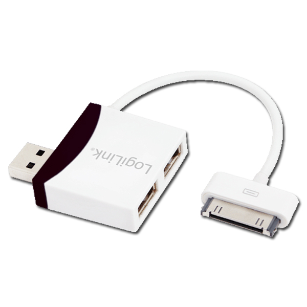 2 Port USB 2.0 Hub, iPhone Dock Bağlantılı