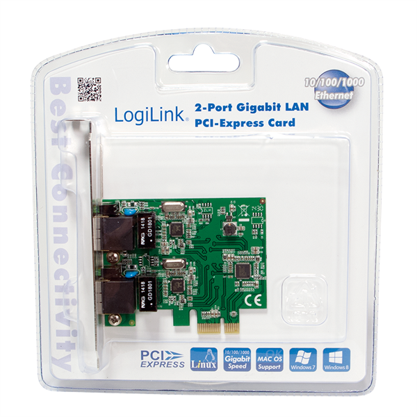 2 Port Gigabit LAN PCI Express Kart