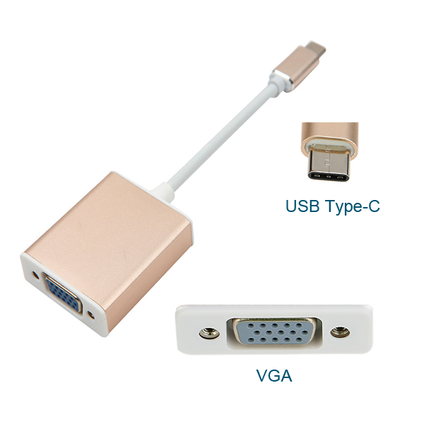USB 3.1 Type-C to VGA Dönüştürücü Adaptör