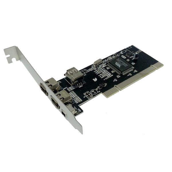 IEEE 1394 Firewire 400 PCI Kart, 3 Harici + 1 Dahili port, 4 ve 6 pin