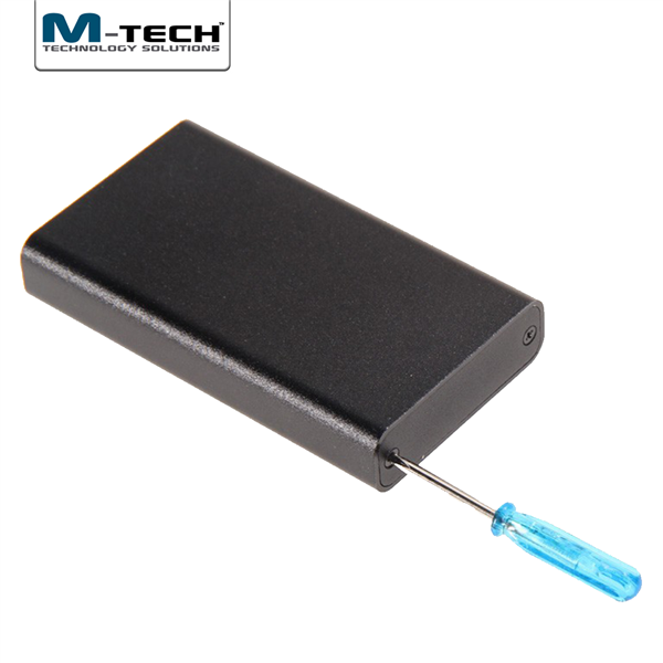 USB3.0 mSATA 6Gbps için Harici SSD Disk Kutusu, Siyah