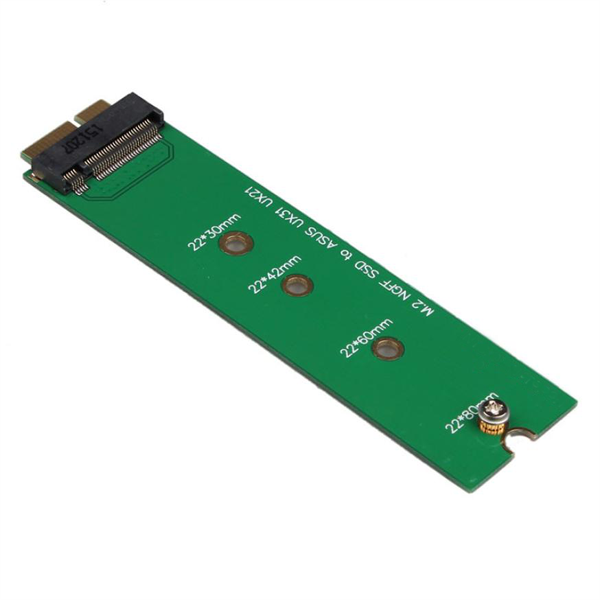 Asus UX31 UX21 Zenbook için NGFF M.2 SSD 18 pin Dönüştürücü Adaptör