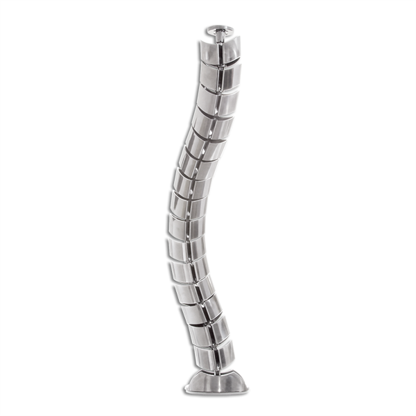 Dikey Kablo Düzenleyici Spiral, 72cm x 75mm, Gümüş