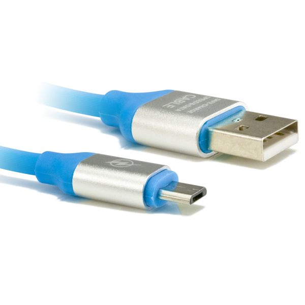 5 pin Micro USB Data ve Şarj Kablosu, Mavi
