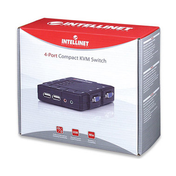 4 Port Kompakt KVM Switch, USB